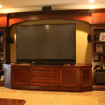 Large screen TV entertainment cabinets