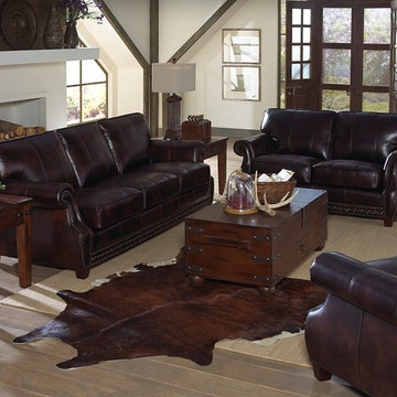 Leather Sofas & Leather Living Room Furniture Sets