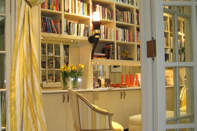 Family room library - traditional family room library idea in Other