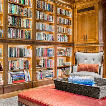 Library - Needham Custom Home - 01
