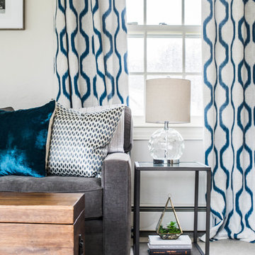 Light, Bright, and Blue Family Room