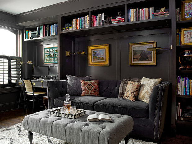 Transitional Family Room by Cynthia Lynn Photography