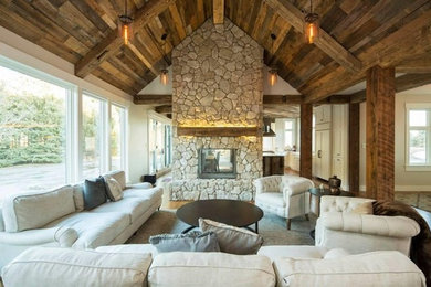 This is an example of a rustic games room in Miami.