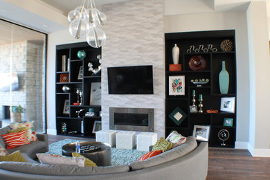 Family room - eclectic family room idea in Austin