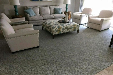 Living Room Carpet Installation