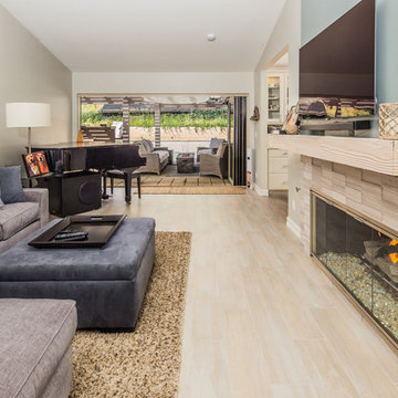 Living Room: Del Mar Modern Beach Home Full Design and Renovation