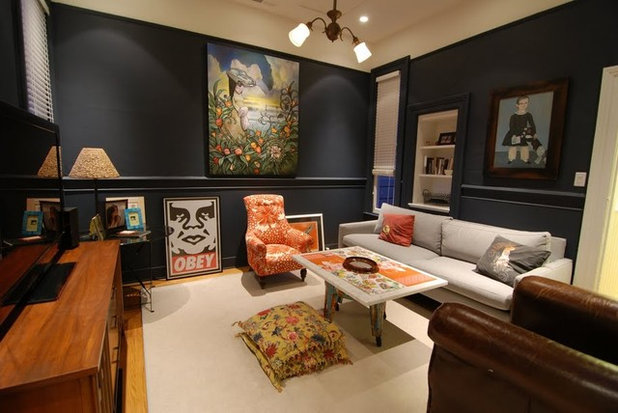 Contemporary Family Room Living room transformation