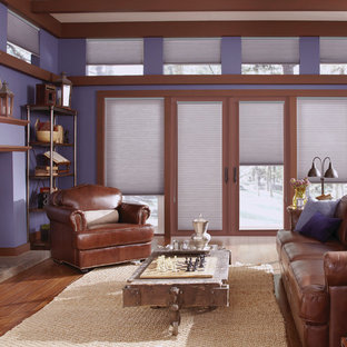 Inspiration for a modern family room remodel in Denver