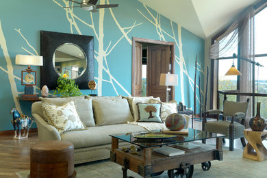 Family room - eclectic family room idea in St Louis