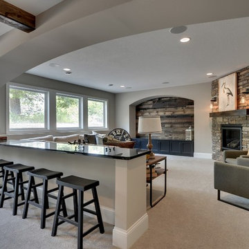 Lower Level Home Theater – Red Pine Farm – 2015 Model