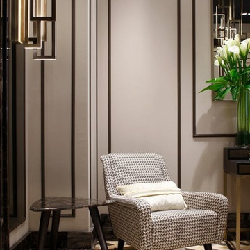 Luxury apartment design by Massimiliano Raggi, with products by Oasis Group.