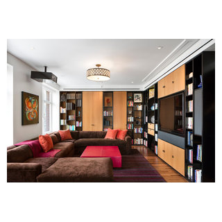 Picture of Luxury Apartment - Family and Media Room - Contemporary - Family Room ...