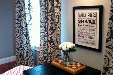 Family room - transitional family room idea in Boston