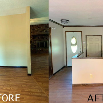 Main Floor Remodel Before and After