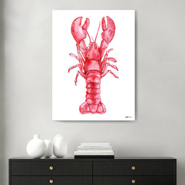 'Majestic Lobster' Wrapped Canvas Wall Art