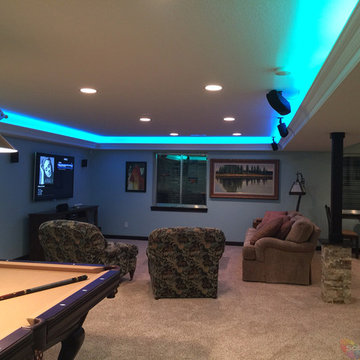 Man Cave Game Room LED Lighting