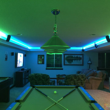 Man Cave Game Room LED Lighting