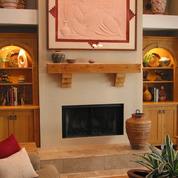 Matching Fireplace Mantel and Built-ins