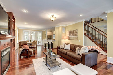 Family room - traditional family room idea in DC Metro