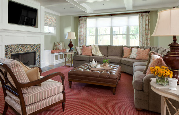 Clásico Sala de estar by Samantha Friedman Interior Designs