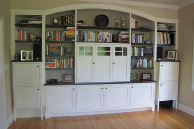 Media Wall and Bookcase