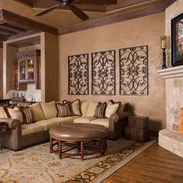 Mediterranean-style Family Home: Family Room