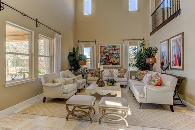 Family room - eclectic family room idea in Orange County