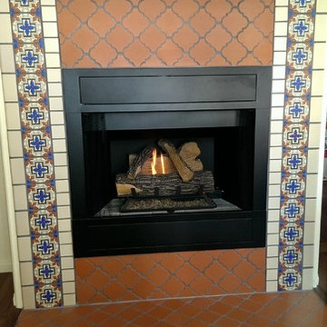 Mexican Rustic Fireplace