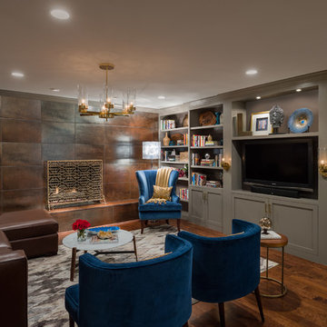 Mid Century Modern New Jersey Family Room/Study
