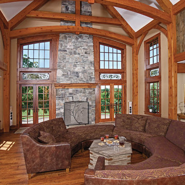 Missouri Timber Frame Home - Great Room