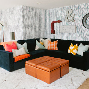 Modern Basement Family Room