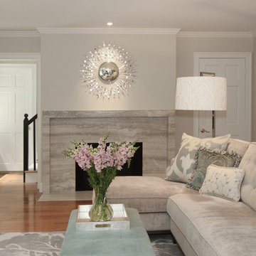 Modern Family Room & Kitchen