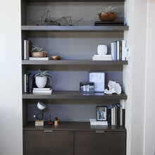 Shelves-family room