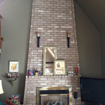 Modern Fireplace Remodel | Before