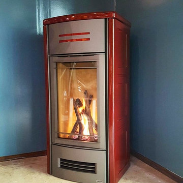 Modern gas burning stove