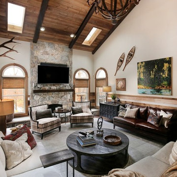 Modern Meets Lodge Style Retreat