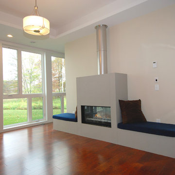 Modern New Home Fireplace