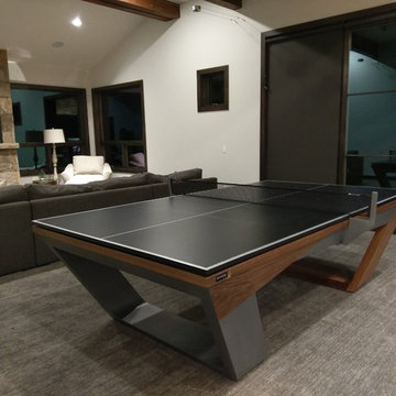 Modern Pool Table with Ping Pong conversion