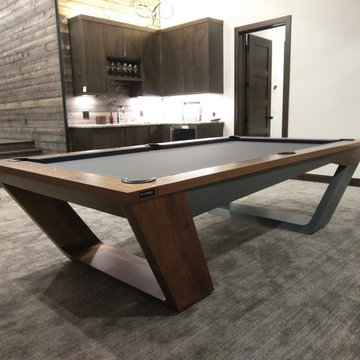 Modern Pool Table with Ping Pong conversion