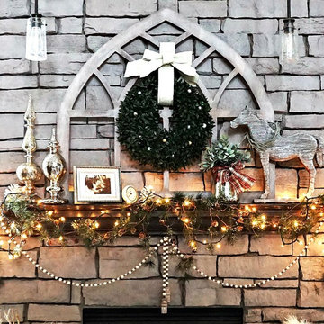 Modern Rustic Holiday Decorating
