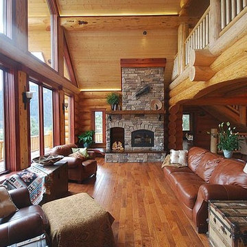 Montana Ranch Log Home