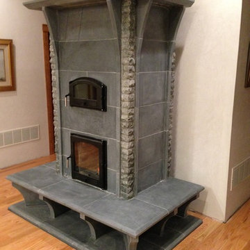 Montana Soapstone Masonry Fireplace
