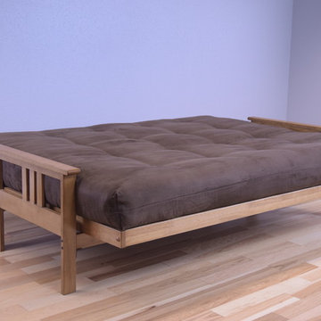 Monterey Butternut Frame with Suede Chocolate Mattress