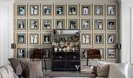 Photo Gallery Wall Stars in a Stylish New Family Room