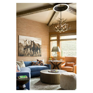 Mountain Retreat - Rustic - Family Room - Denver - by Studio 80 ...