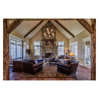 Mountain Rustic House Plan 8504 00152 Rustic Family Room Atlanta