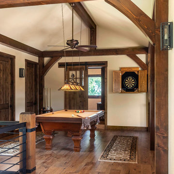 Mountain Style Timber Frame Luxury Home Pool Room - Cedar Creek Reservoir Area,