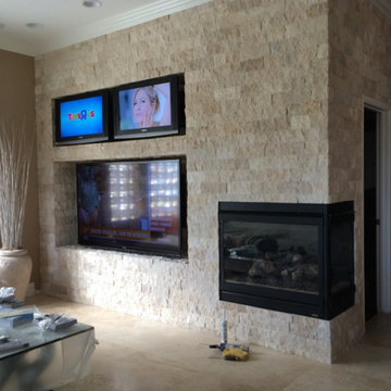 Multi TV in wall