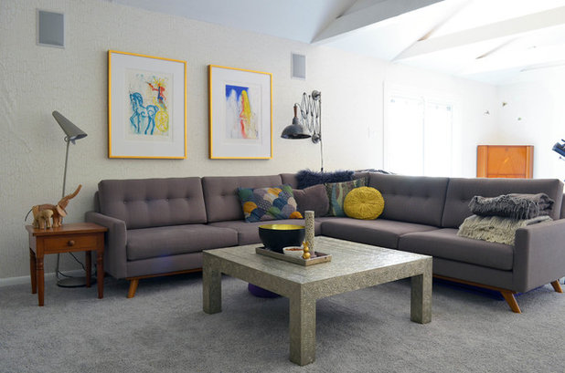Eclectic Family Room by Sarah Greenman