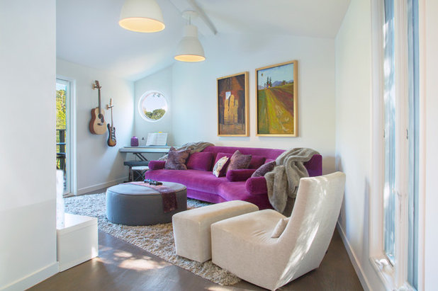 Contemporary Family Room by Margot Hartford Photography
